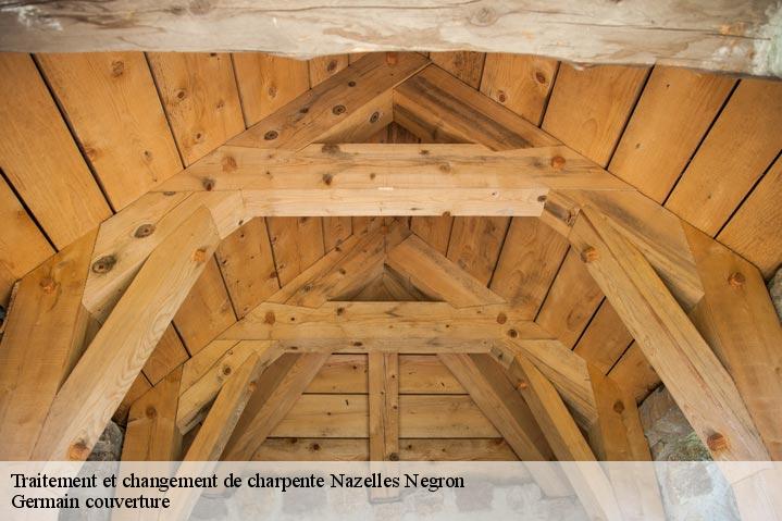 Traitement et changement de charpente  nazelles-negron-37530 Germain couverture